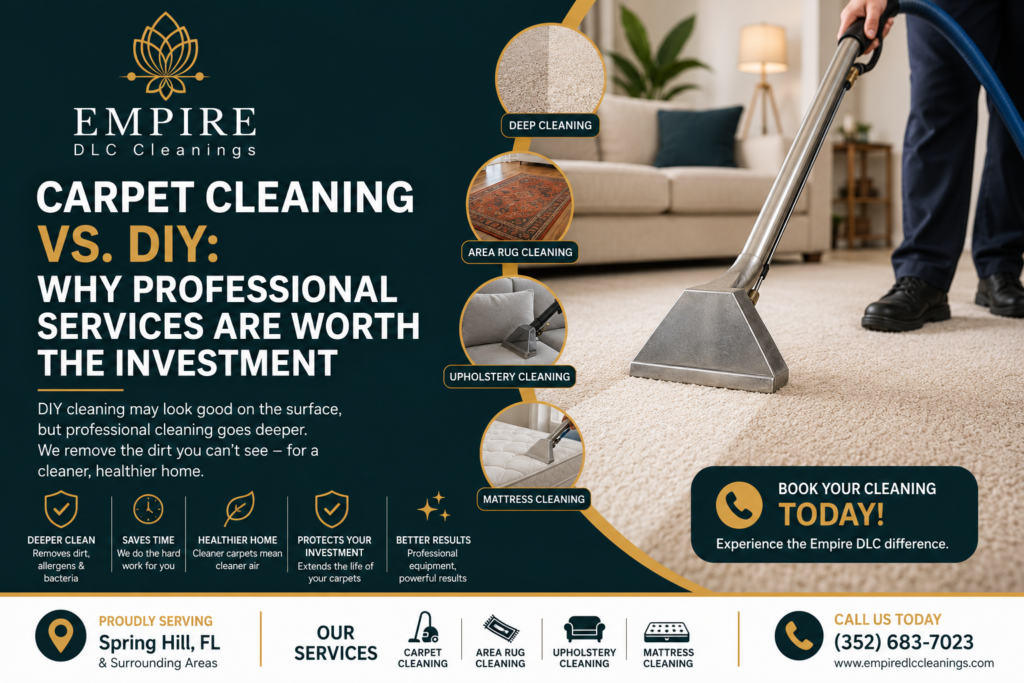 Carpet Cleaning vs. DIY Why Professional Services Are Worth the