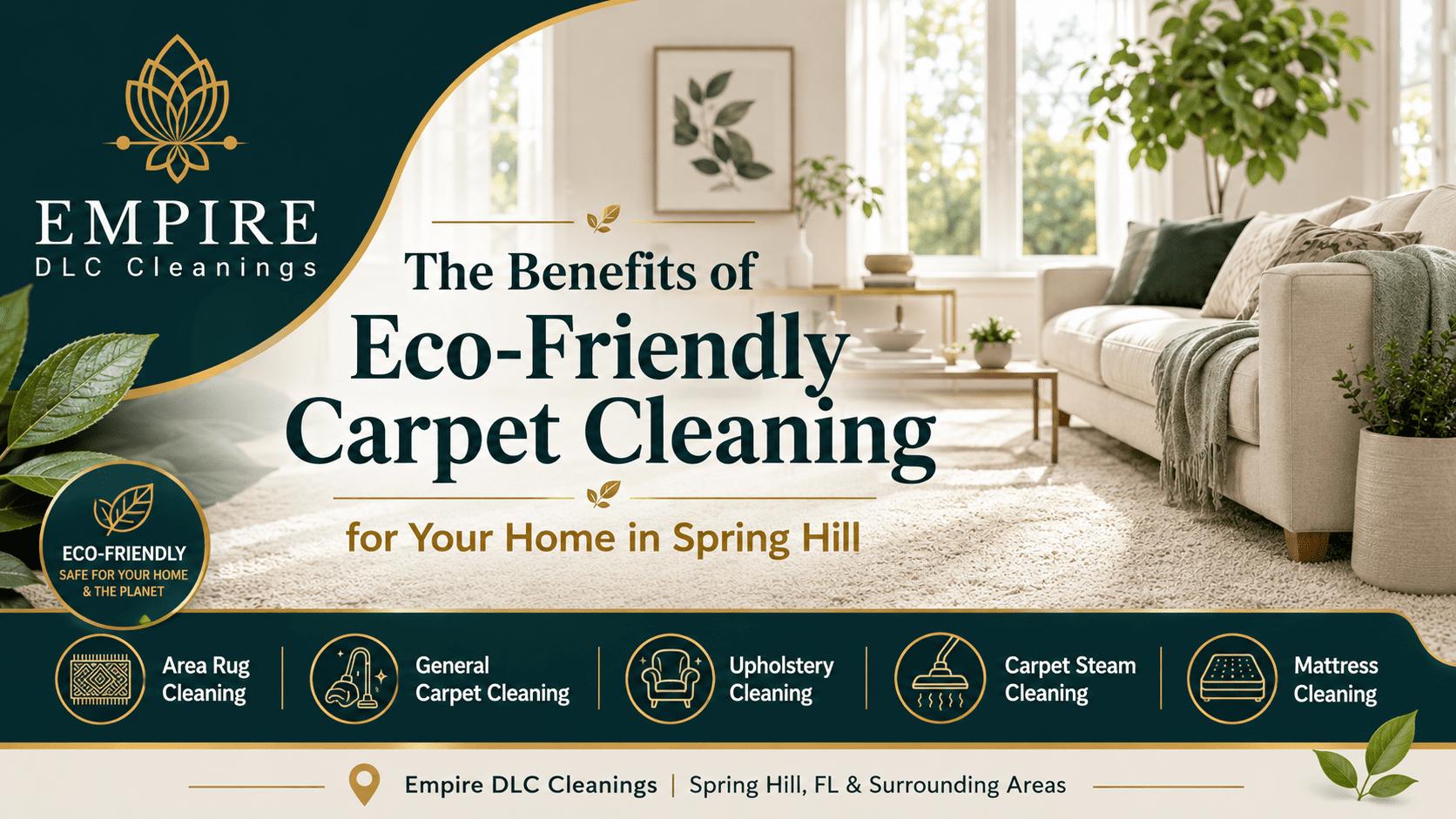 The Benefits of Eco-Friendly Carpet Cleaning for Your Home in Spring Hill