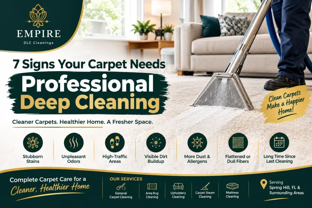 7 Signs Your Carpet Needs Professional Deep Cleaning