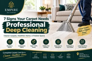7 Signs Your Carpet Needs Professional Deep Cleaning