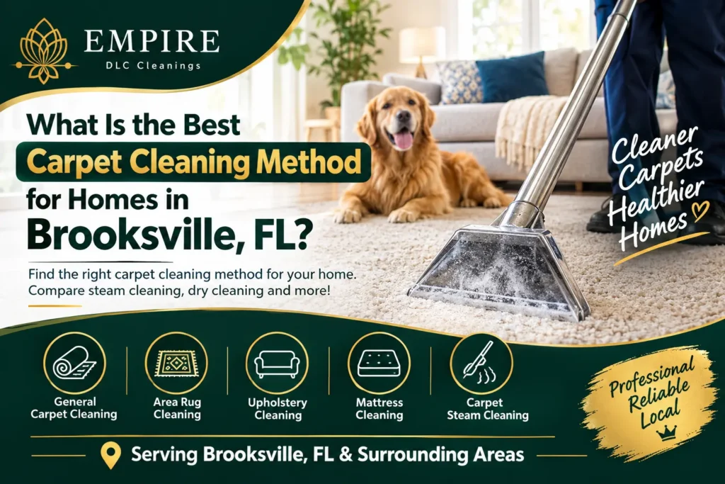 What Is the Best Carpet Cleaning Method for Homes in Brooksville, FL
