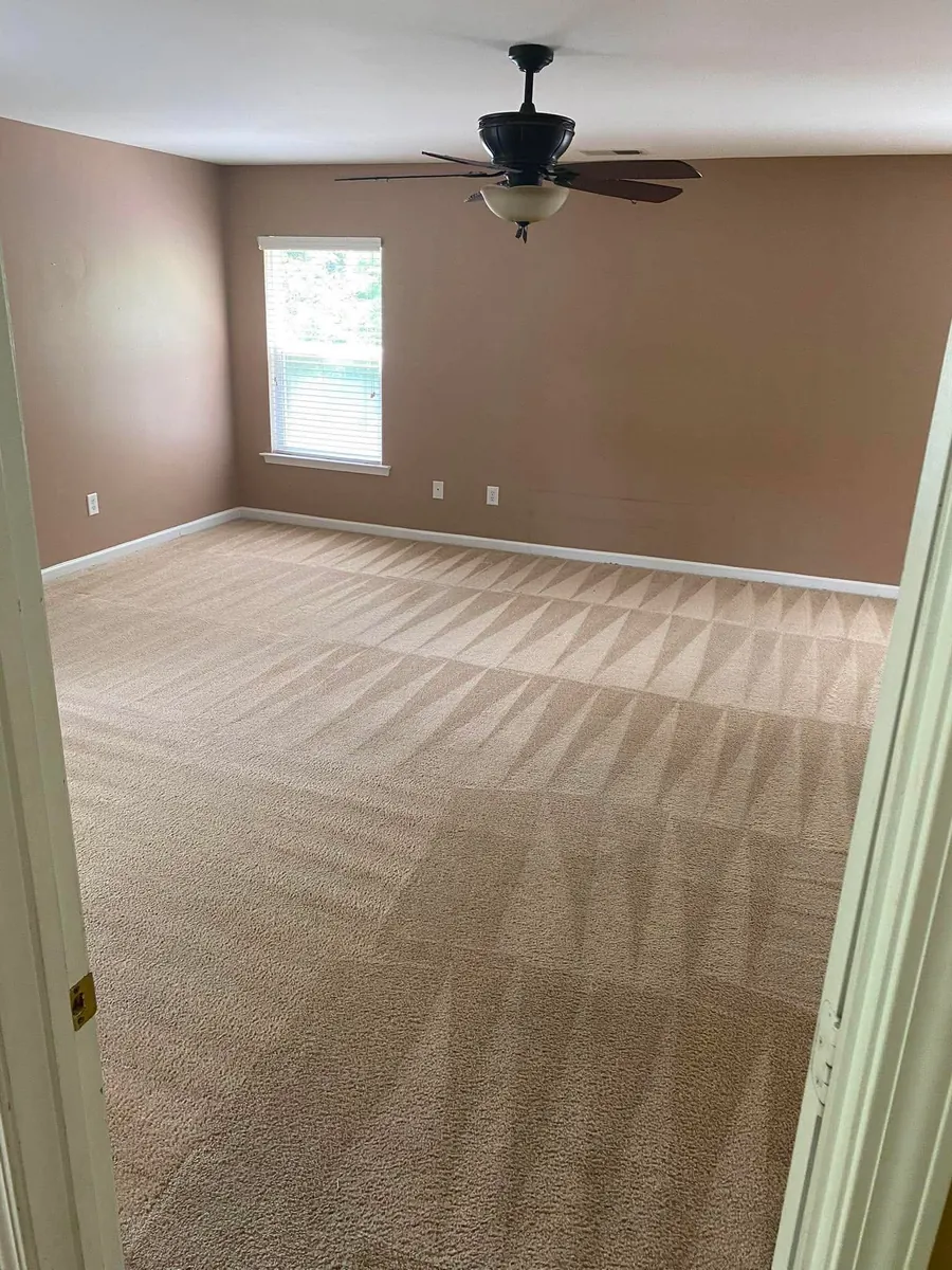 Bedroom carpet cleaning in Brooksville, FL with fresh extraction lines by Empire DLC Cleanings