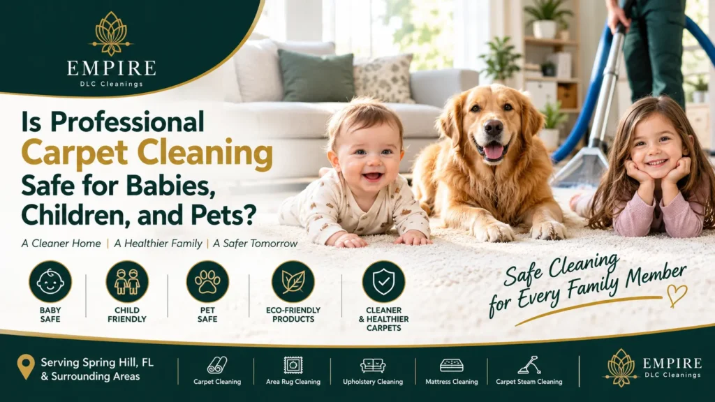 Is Professional Carpet Cleaning Safe for Babies, Children, and Pets?
