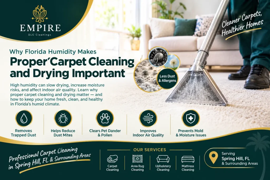 Why Florida Humidity Makes Proper Carpet Cleaning and Drying Important