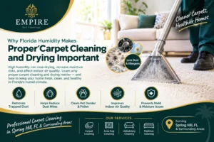 Why Florida Humidity Makes Proper Carpet Cleaning and Drying Important